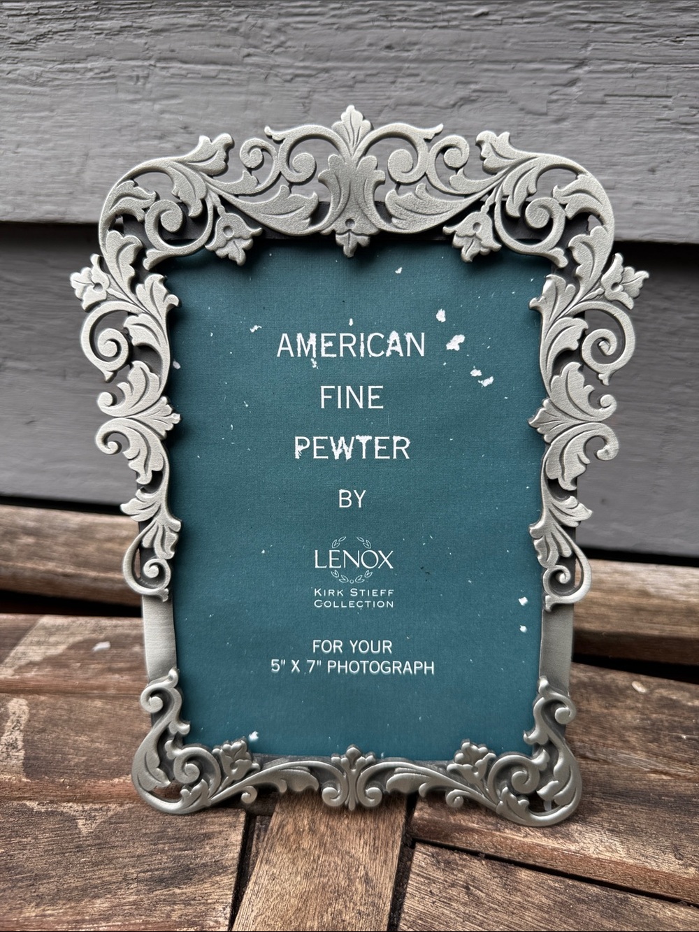Lenox Silver Ornate Scrollwork Pewter Picture Frame